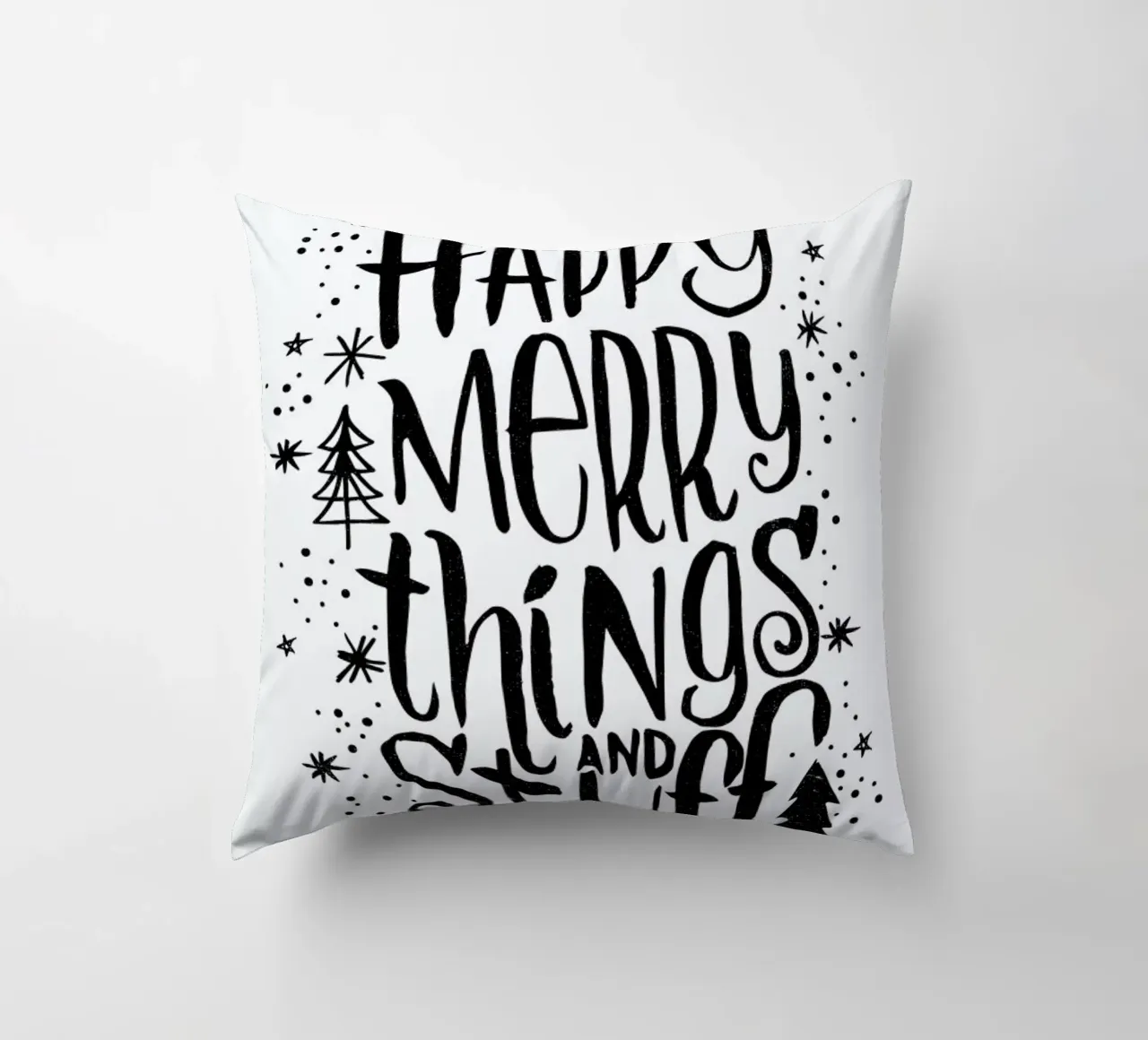 Happy Merry cuscino da Matthew Taylor Wilson