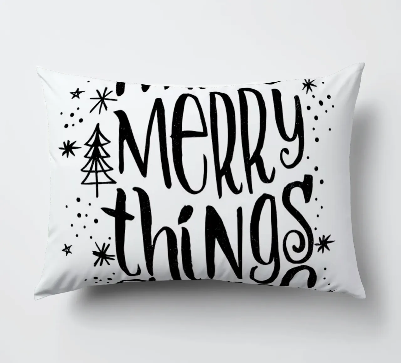 Happy Merry cuscino da Matthew Taylor Wilson