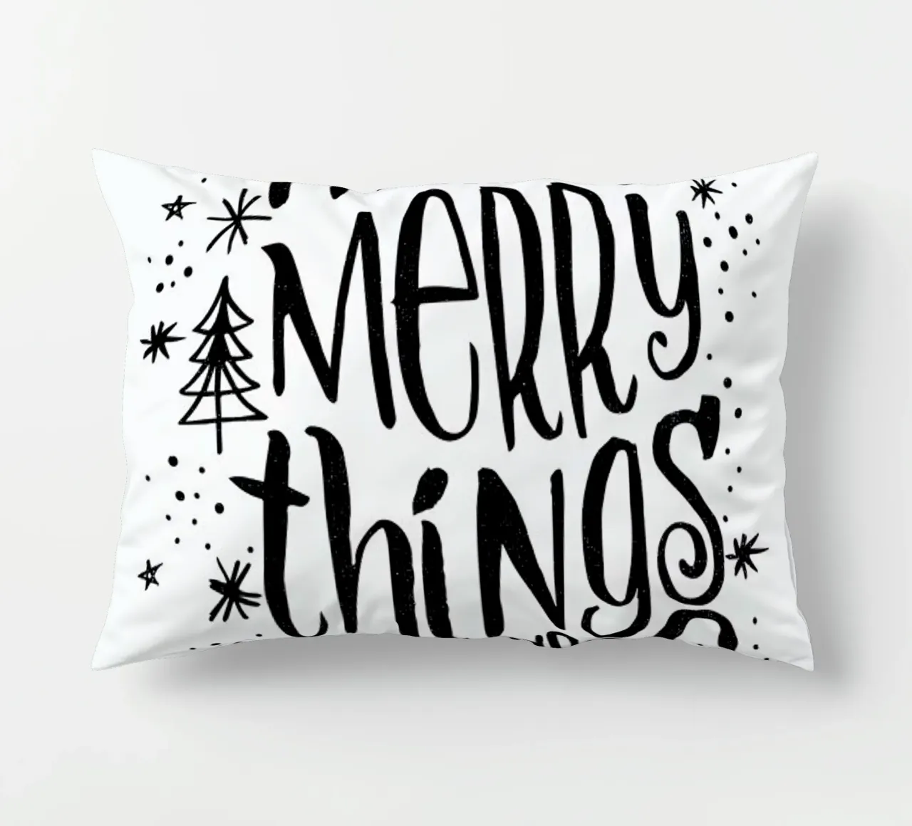 Happy Merry cuscino da Matthew Taylor Wilson