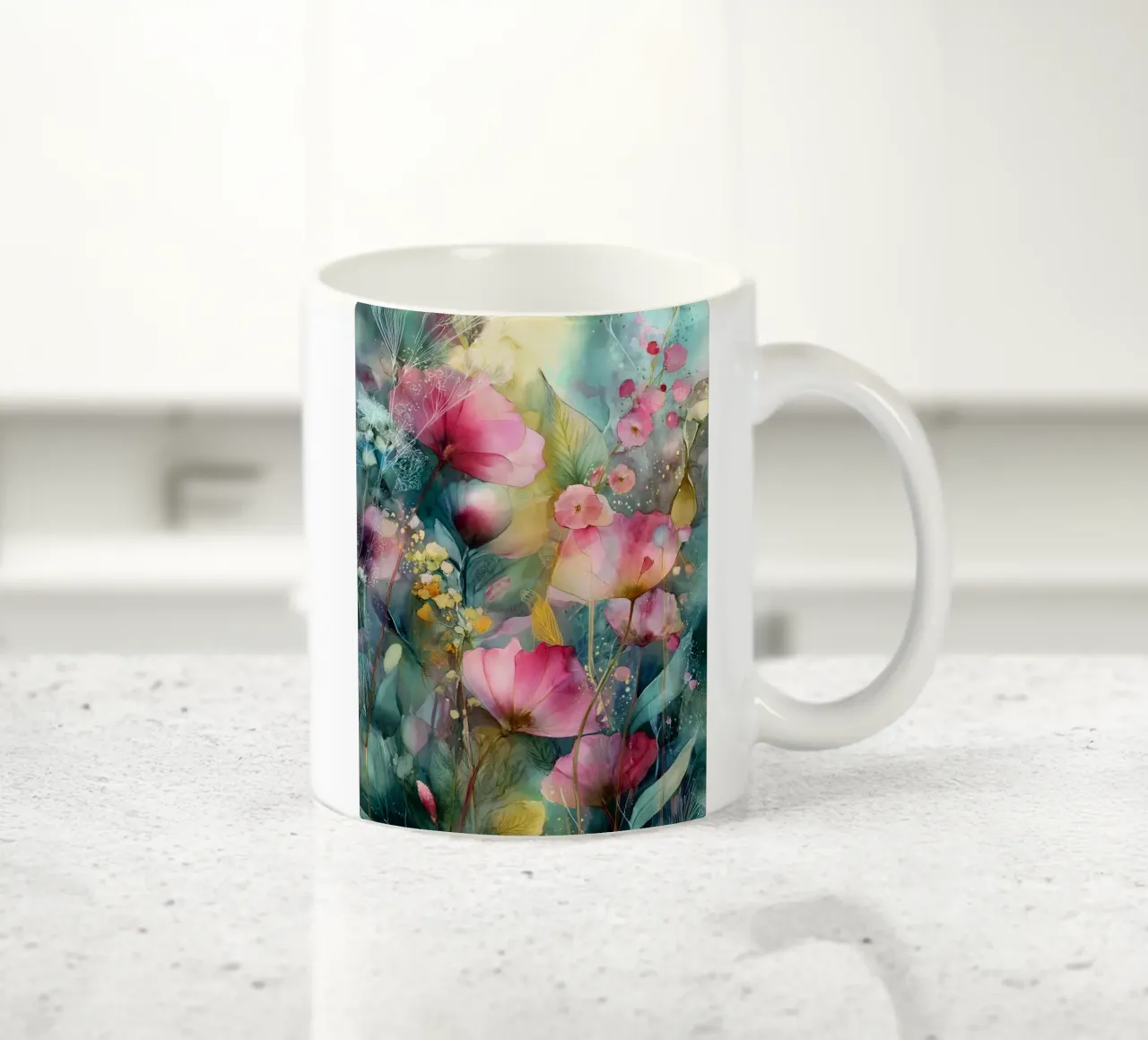 Flowers Watercolor art A tazza in ceramica da Mateo