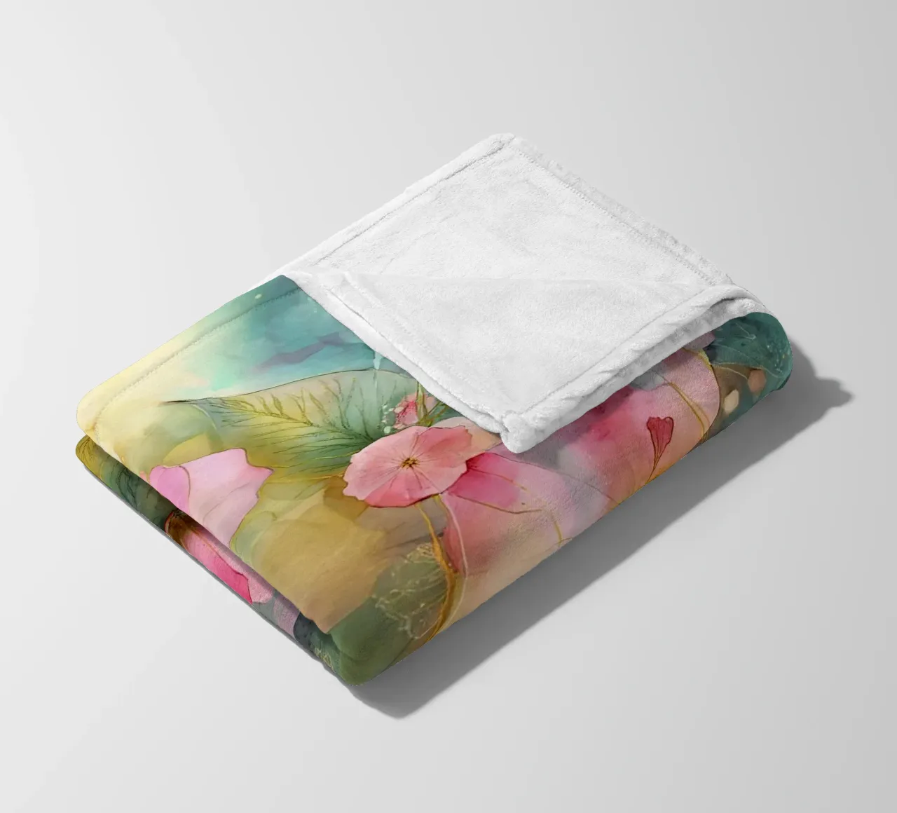 Flowers Watercolor art A coperta in pile da Mateo