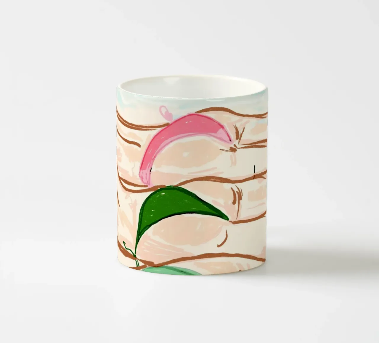 Giornata in spiaggia con bikini pastello tazza in ceramica da EDMPROJECT