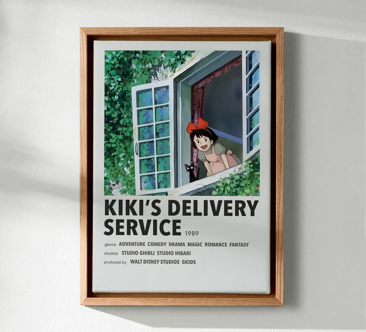KIKI'S DELIVERY SERVICE  1989 tela con Cornice a cassetta da Totoya