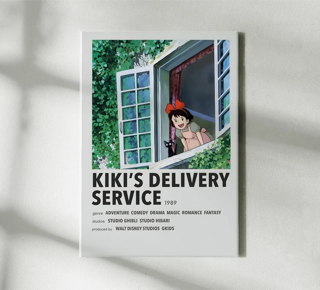 KIKI'S DELIVERY SERVICE  1989 tela con Cornice a cassetta da Totoya