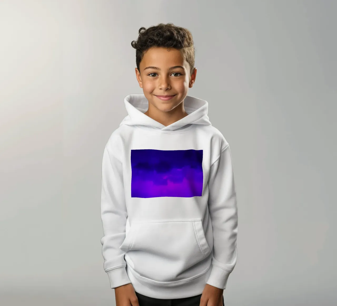 cielo crepuscolare con ricche sfumature di viola e blu felpa bambino con cappuccio da DesignDoodle