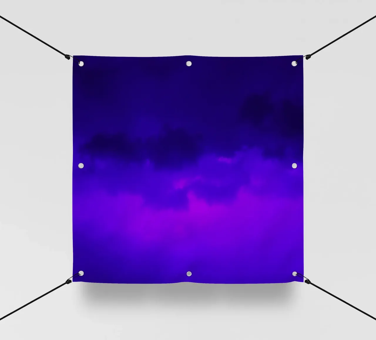 cielo crepuscolare con ricche sfumature di viola e blu telo in pvc da DesignDoodle