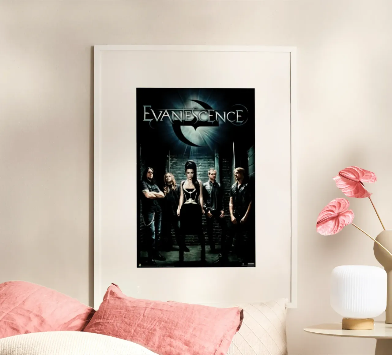 Evanescene Full Band Ghotic Metal poster con telaio in alluminio da HUMMERSONIC