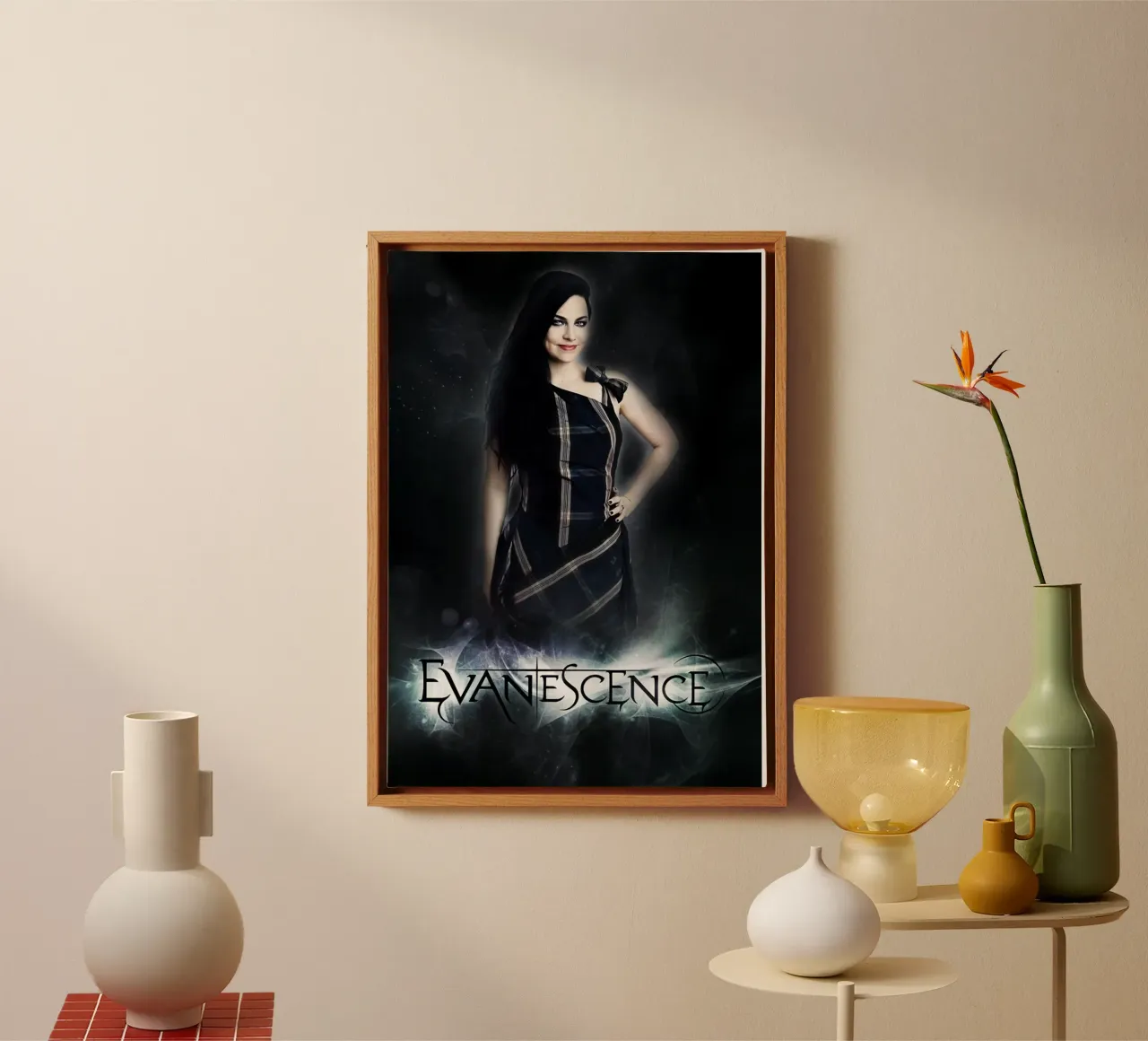 Evanescene Vrouw Metaal canvas met Baklijst van HUMMERSONIC