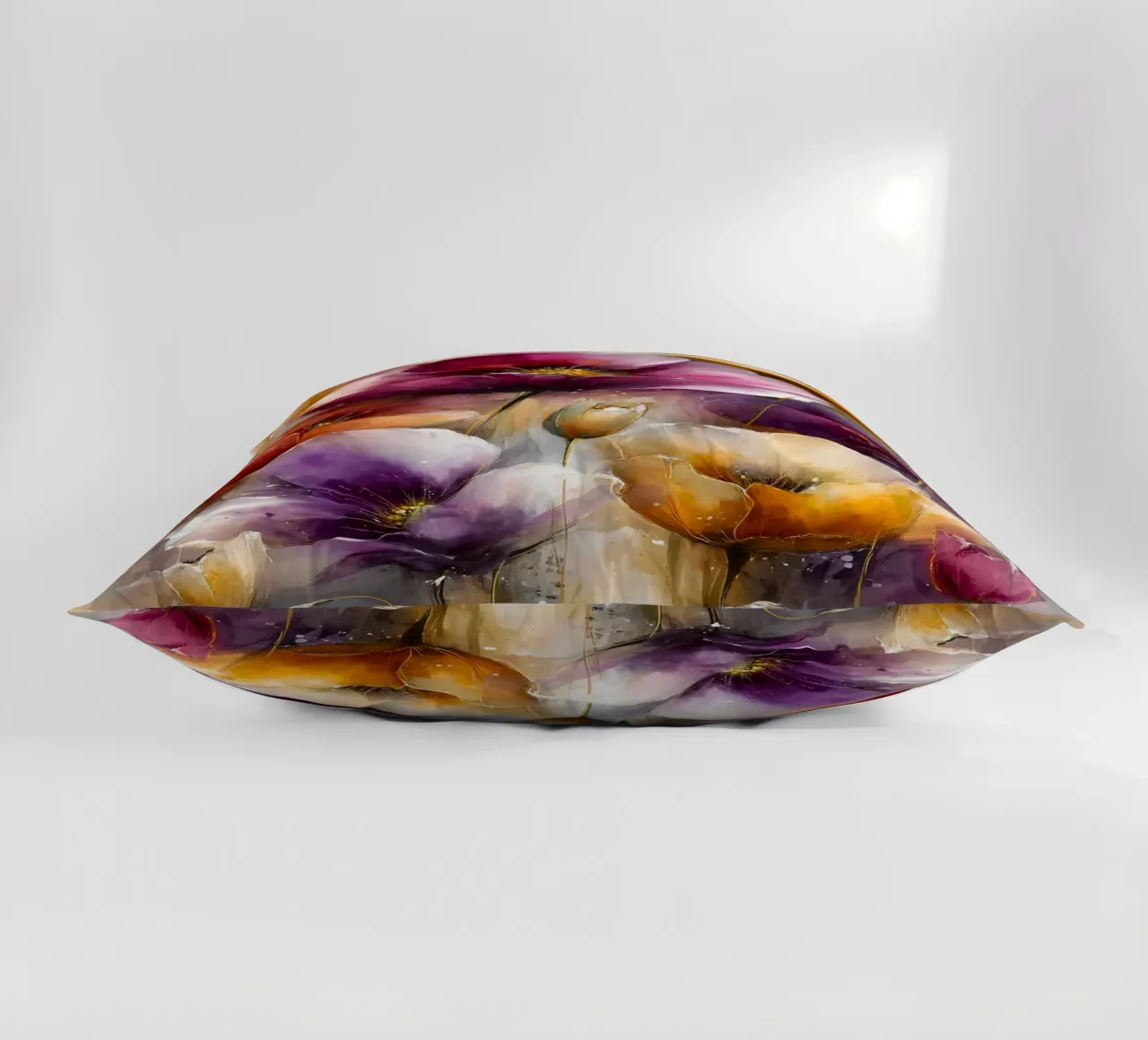 Wildflowers Poppy Abstract art A cuscino da Mateo