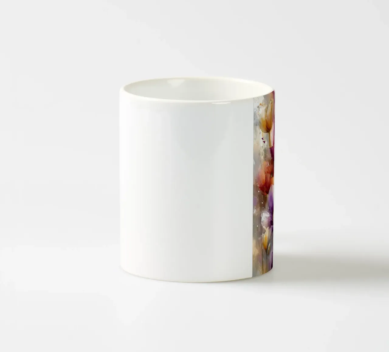 Wildflowers Poppy Abstract art A tazza in ceramica da Mateo
