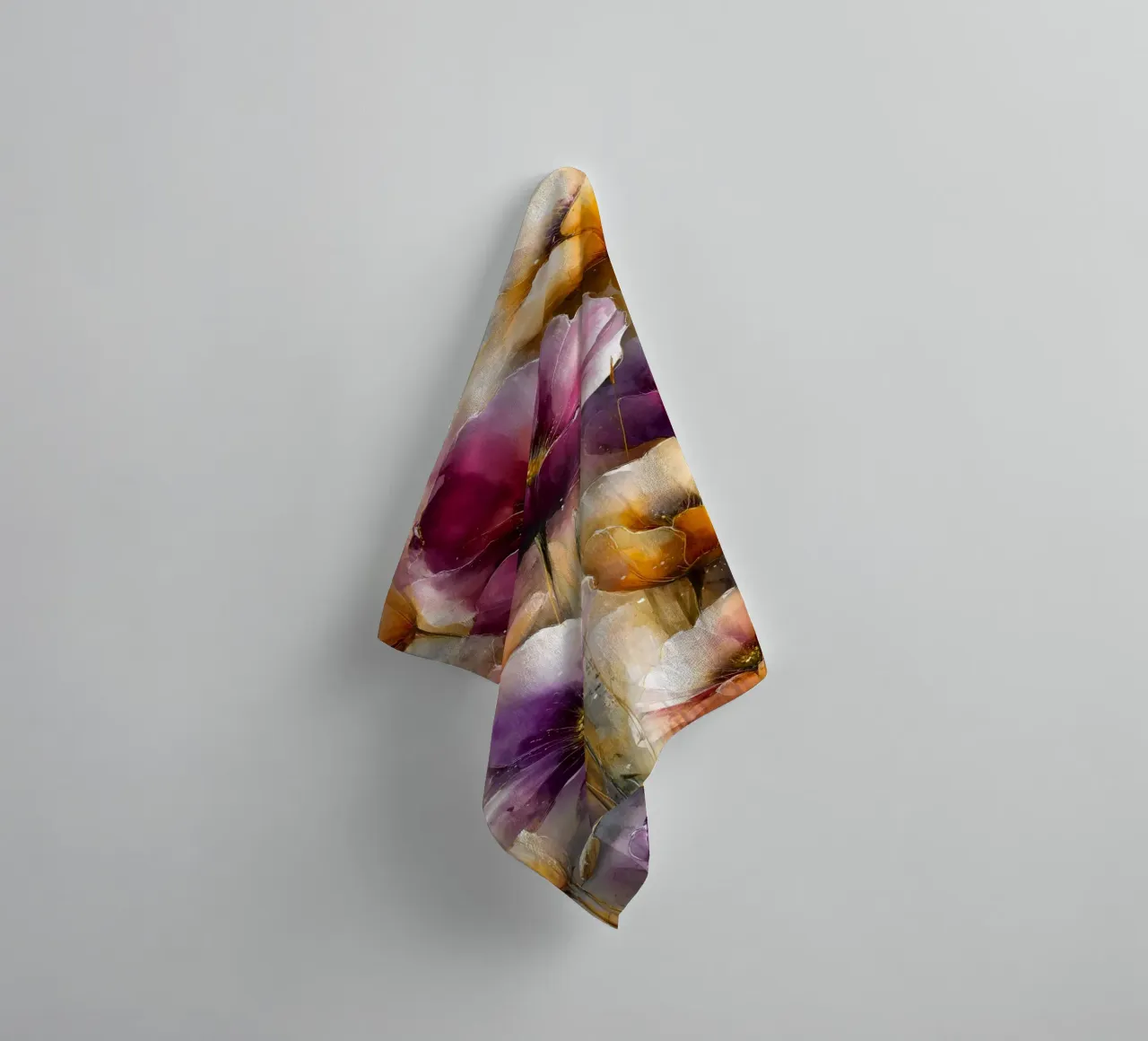 Wildflowers Poppy Abstract art A asciugamano da bagno da Mateo