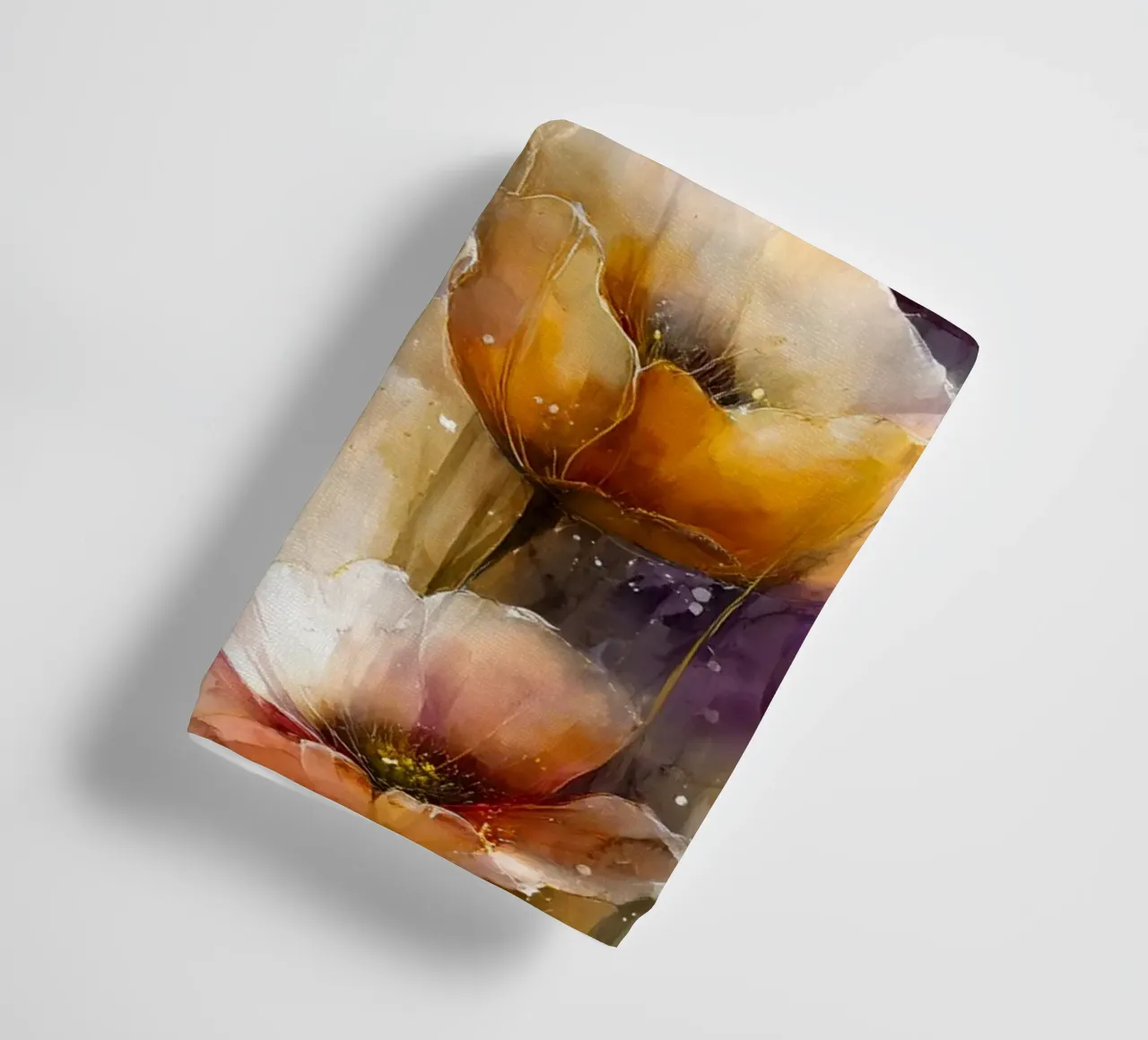 Wildflowers Poppy Abstract art A asciugamano da bagno da Mateo
