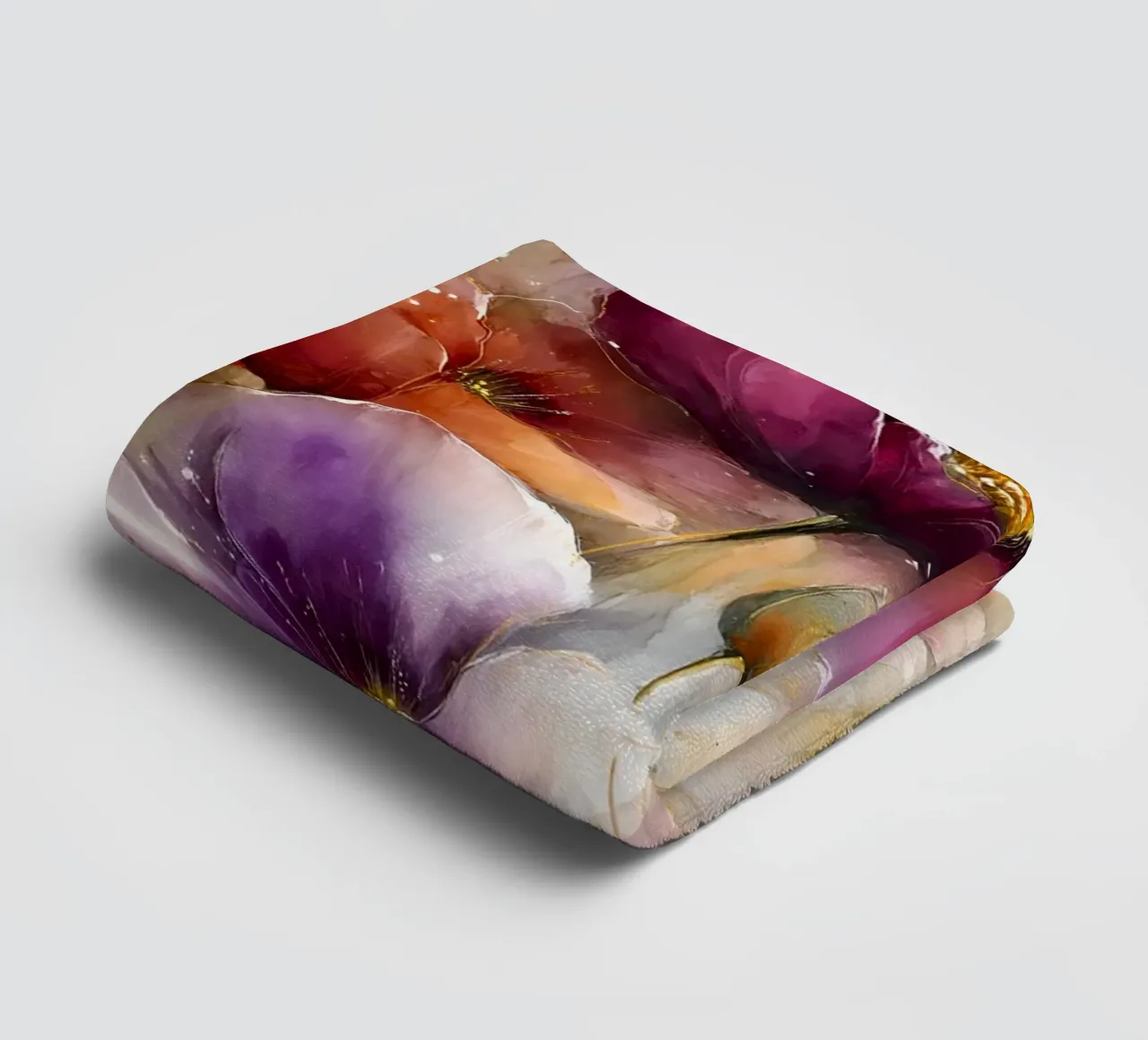 Wildflowers Poppy Abstract art A asciugamano da bagno da Mateo