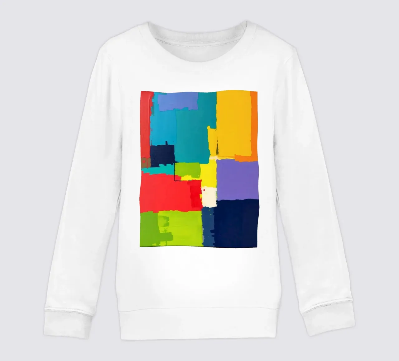 pittura astratta con forme geometriche vivaci felpa bambino da DesignDoodle