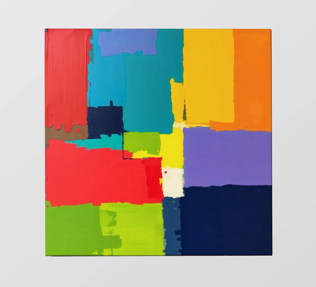 abstract painting with vibrant geometric shapes pvc cover by DesignDoodle