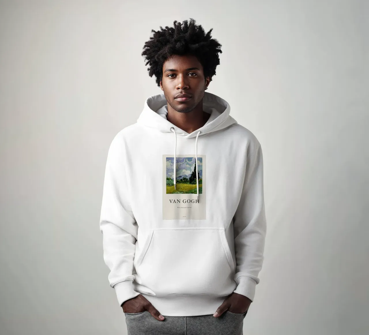 van Gogh - Wheat Field with Cypresses Hoodie von Vintage by JUNIQE