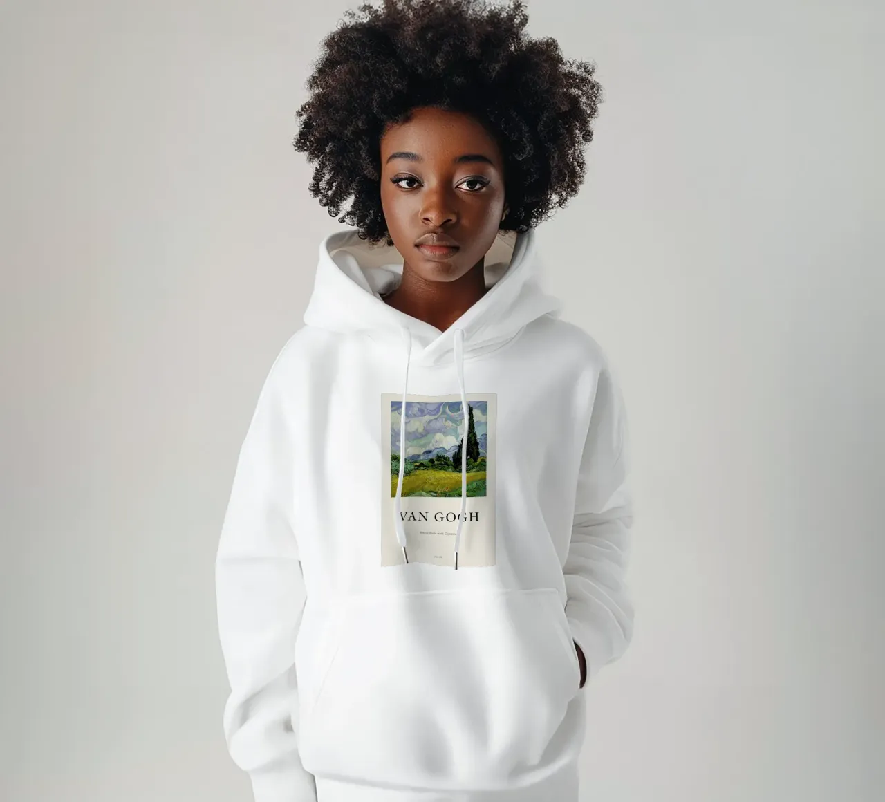 van Gogh - Wheat Field with Cypresses Hoodie von Vintage by JUNIQE