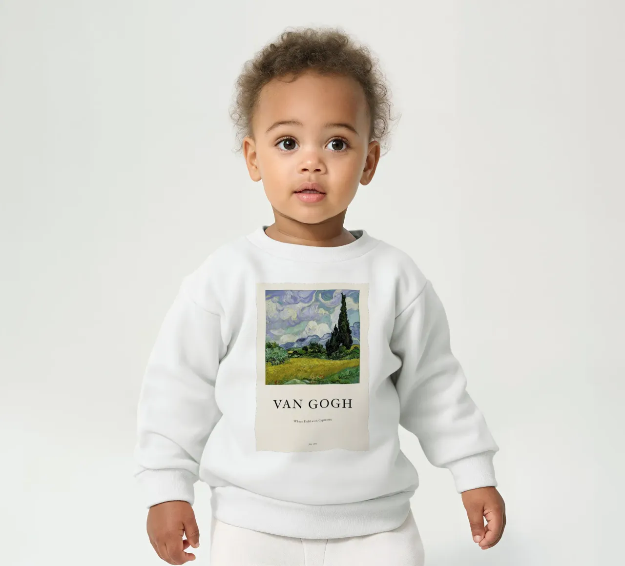 van Gogh - Wheat Field with Cypresses felpa neonato da Vintage by JUNIQE