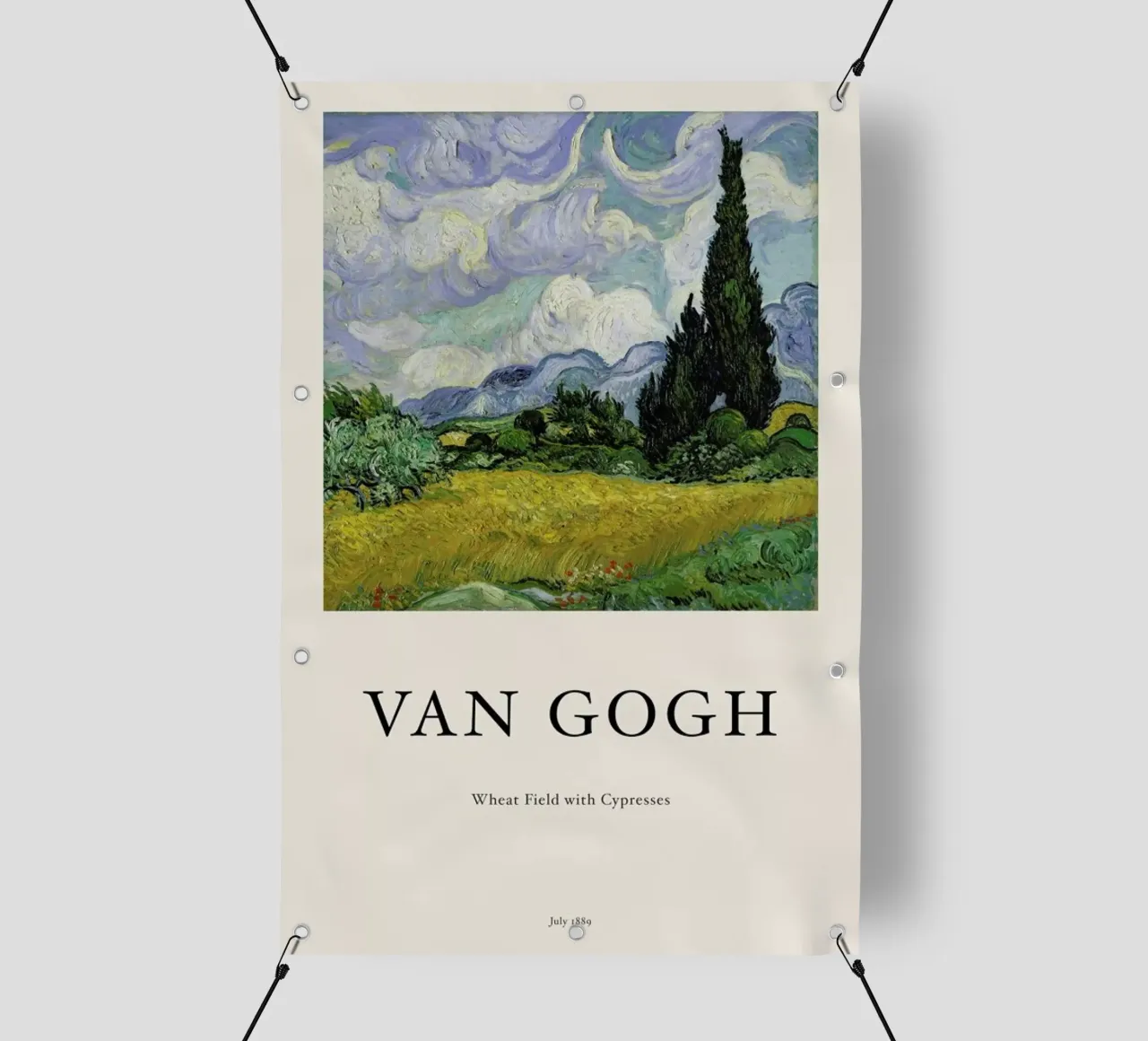 van Gogh - Wheat Field with Cypresses pvc cover by Vintage by JUNIQE