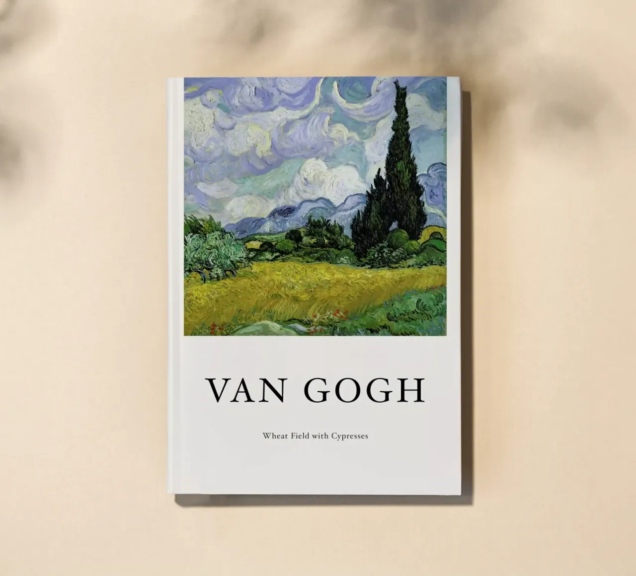 van Gogh - Wheat Field with Cypresses carnet de notes de Vintage by JUNIQE