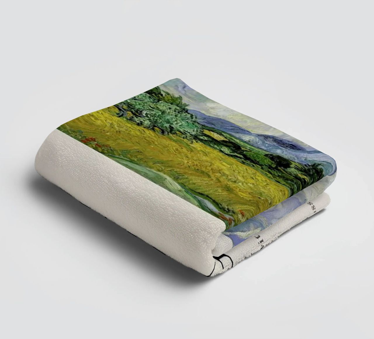 van Gogh - Wheat Field with Cypresses Handtuch von Vintage by JUNIQE