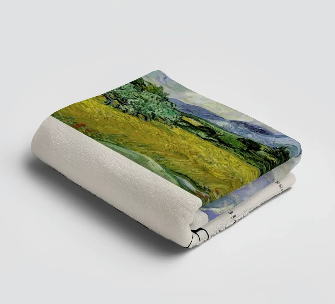 van Gogh - Wheat Field with Cypresses asciugamano da bagno da Vintage by JUNIQE