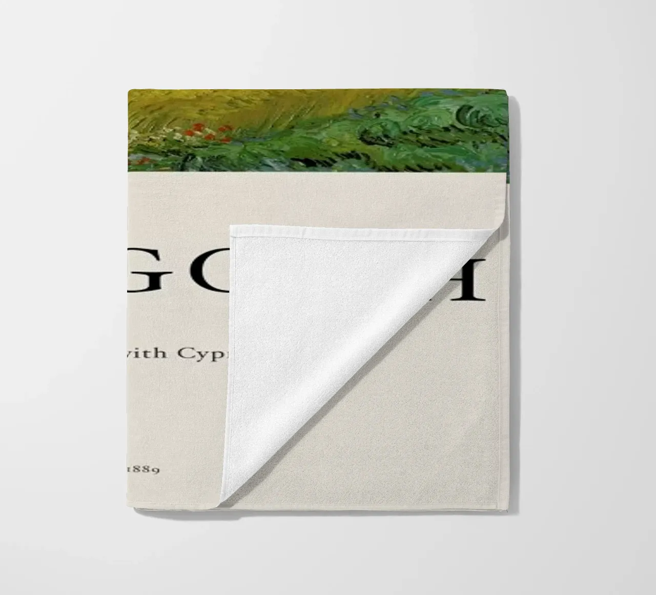 van Gogh - Wheat Field with Cypresses telo mare da Vintage by JUNIQE