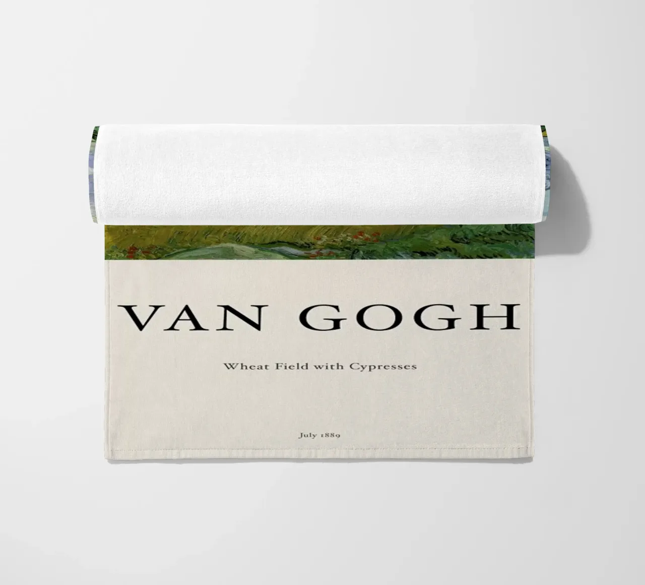 van Gogh - Wheat Field with Cypresses telo mare da Vintage by JUNIQE