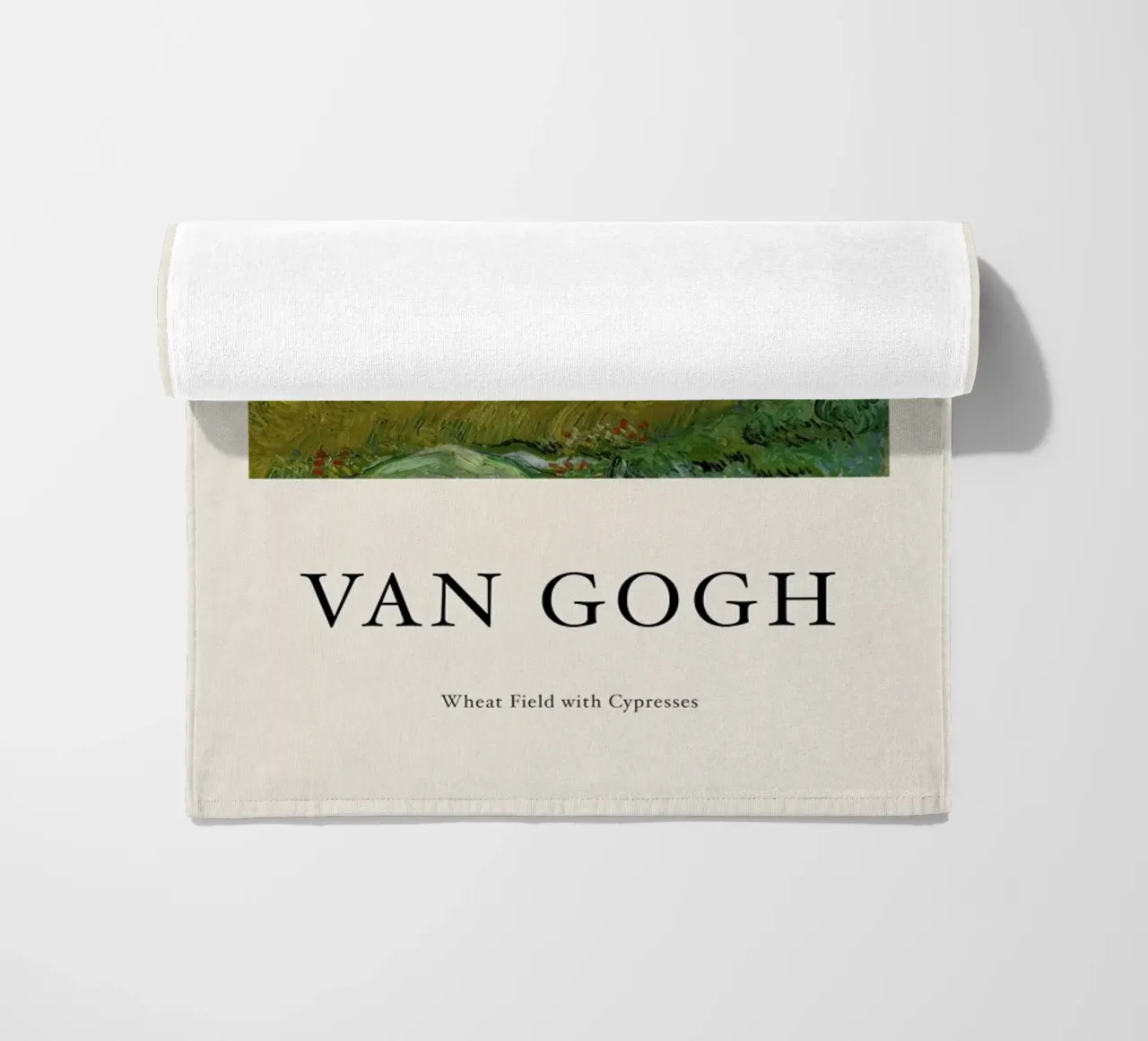 van Gogh - Wheat Field with Cypresses telo mare da Vintage by JUNIQE