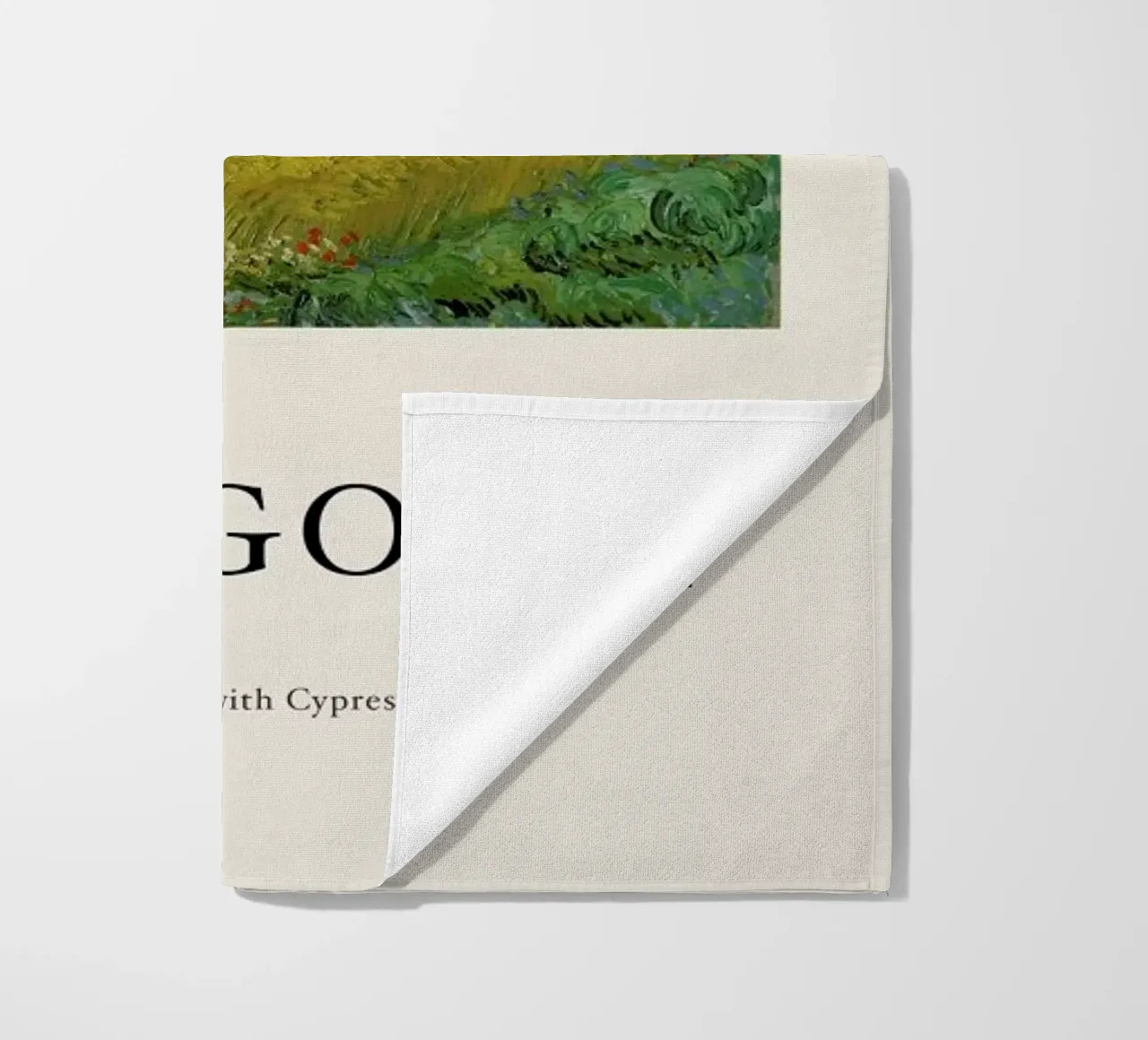 van Gogh - Wheat Field with Cypresses Strandtuch von Vintage by JUNIQE
