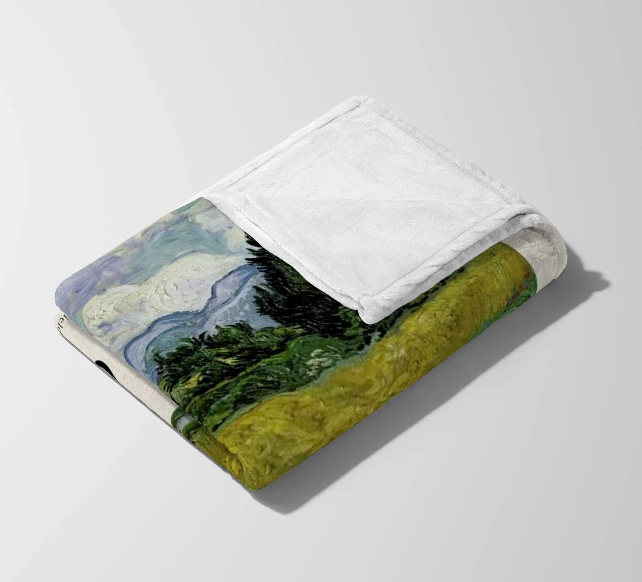 van Gogh - Wheat Field with Cypresses Fleecedecke von Vintage by JUNIQE