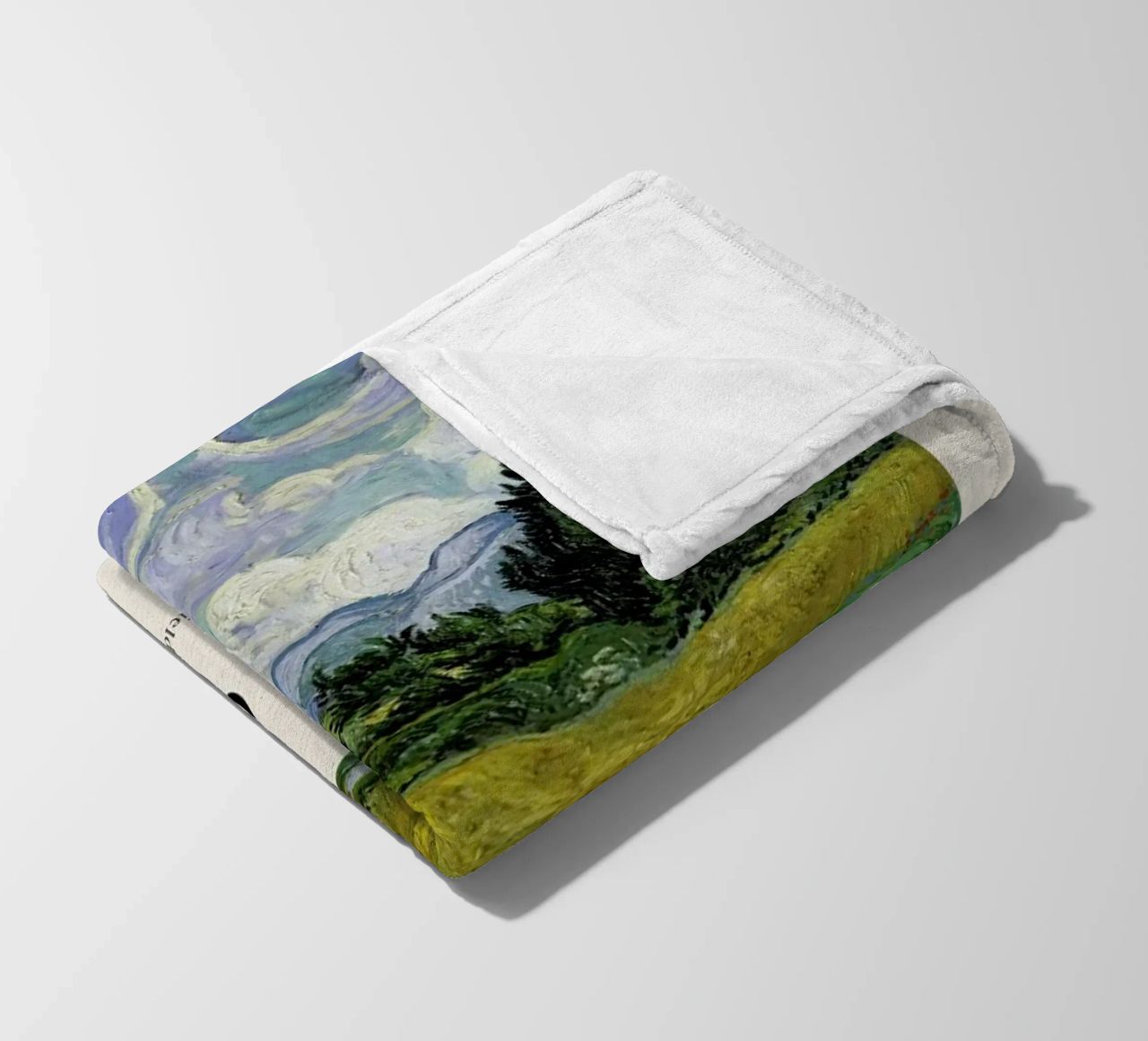 van Gogh - Wheat Field with Cypresses Fleecedecke von Vintage by JUNIQE