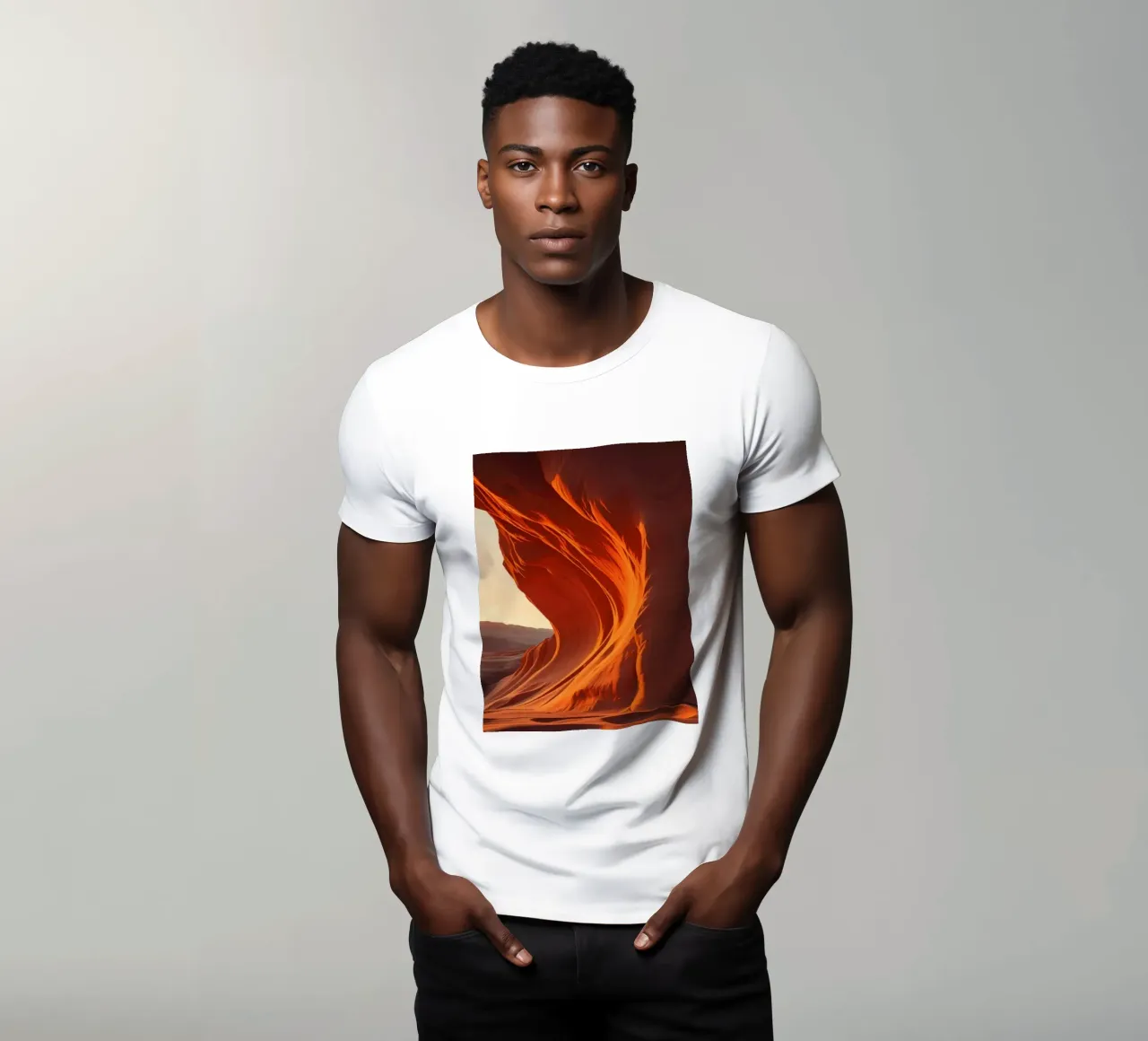 Il tramonto illumina le curve delle formazioni di arenaria t-shirt da DesignDoodle