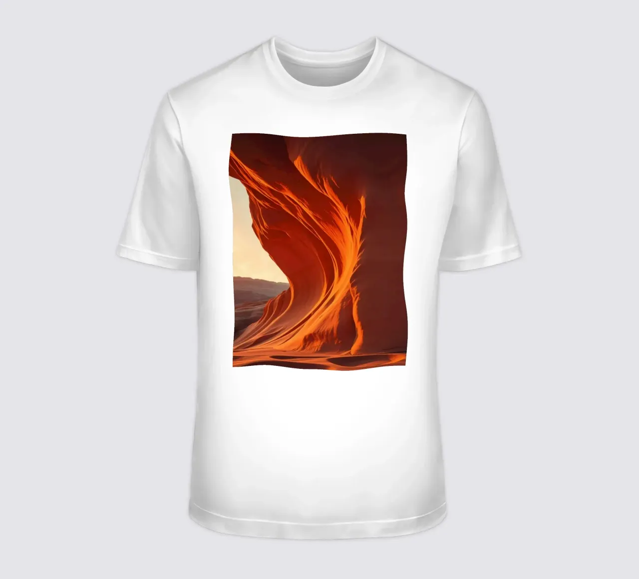 Il tramonto illumina le curve delle formazioni di arenaria t-shirt da DesignDoodle