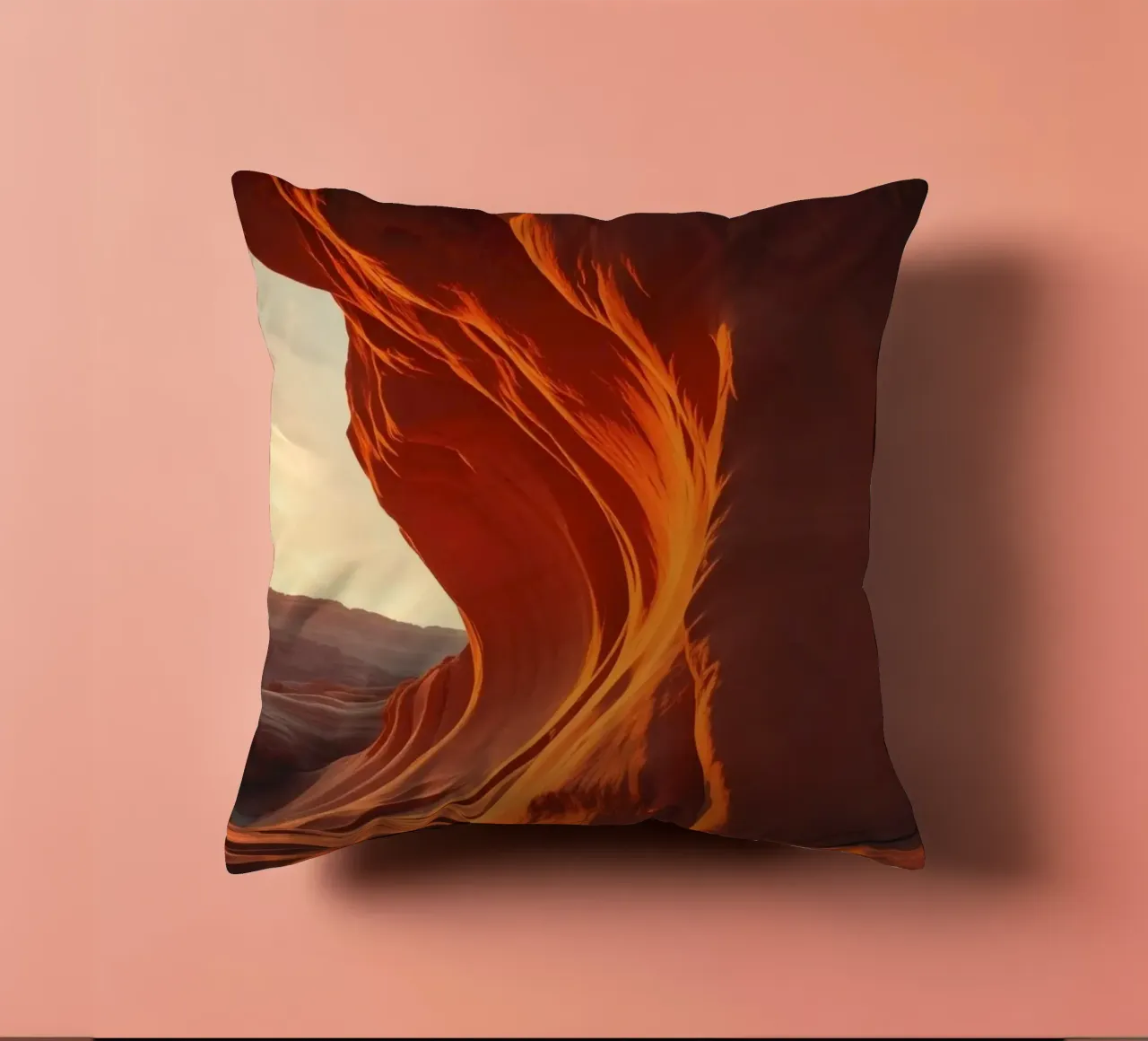 Il tramonto illumina le curve delle formazioni di arenaria cuscino da DesignDoodle