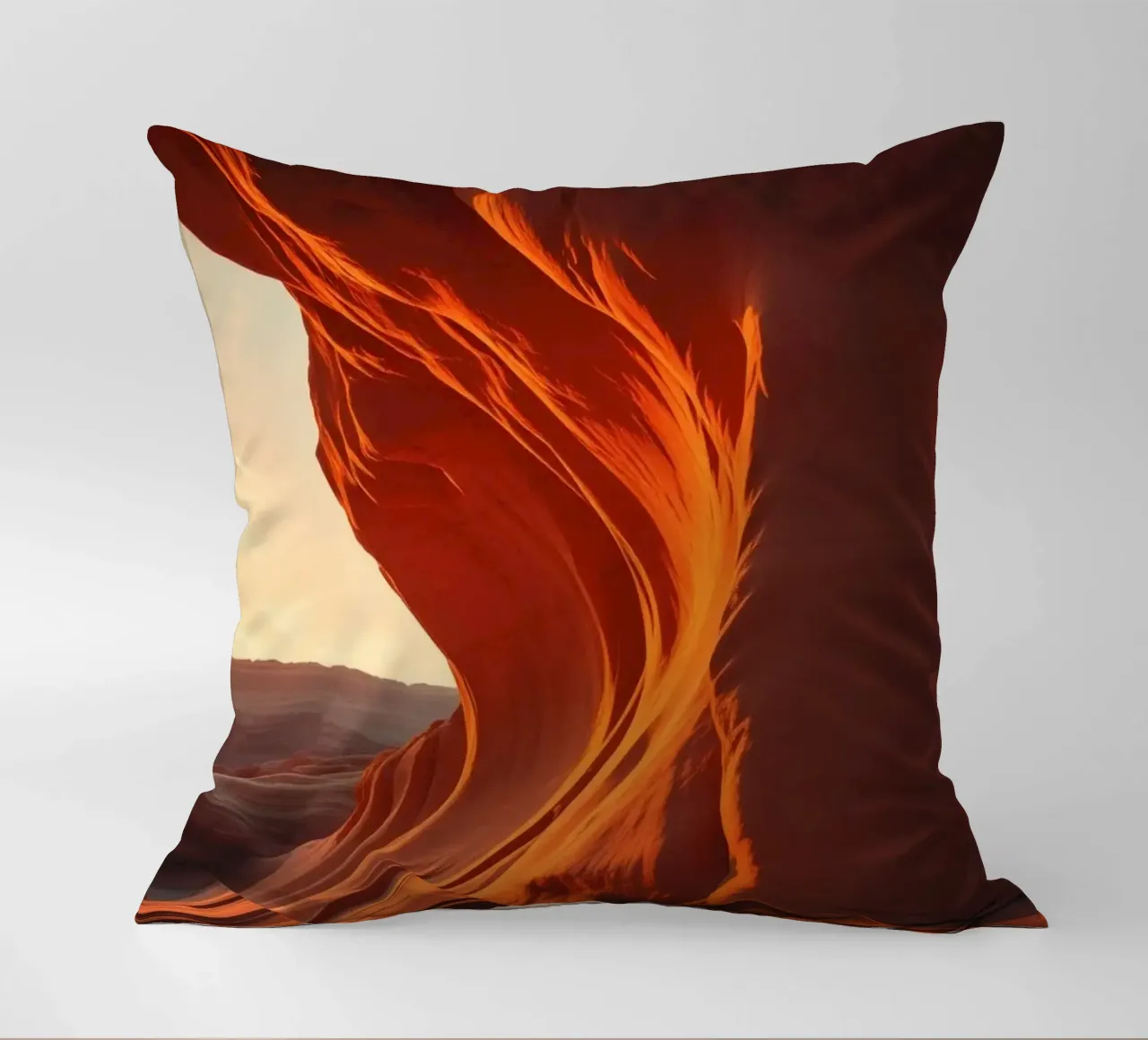 Il tramonto illumina le curve delle formazioni di arenaria cuscino da DesignDoodle