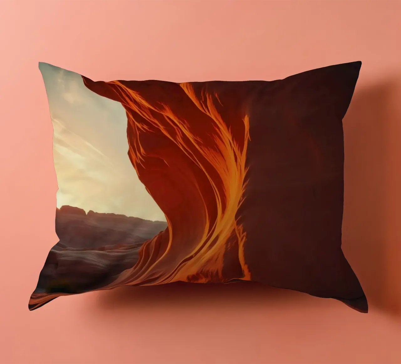 Il tramonto illumina le curve delle formazioni di arenaria cuscino da DesignDoodle