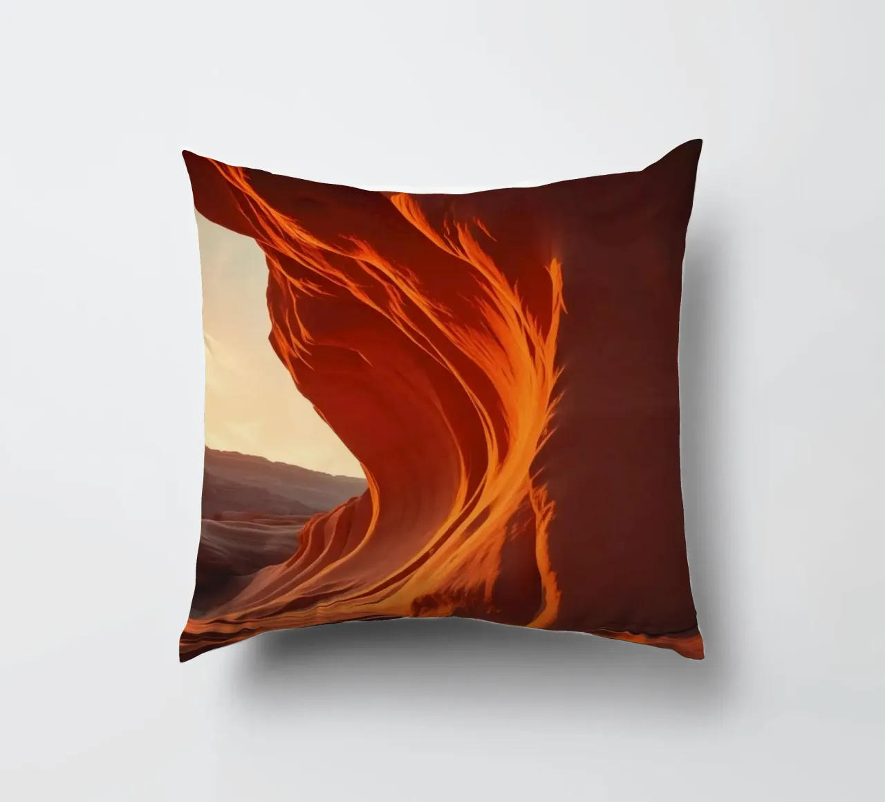 Il tramonto illumina le curve delle formazioni di arenaria cuscino da DesignDoodle