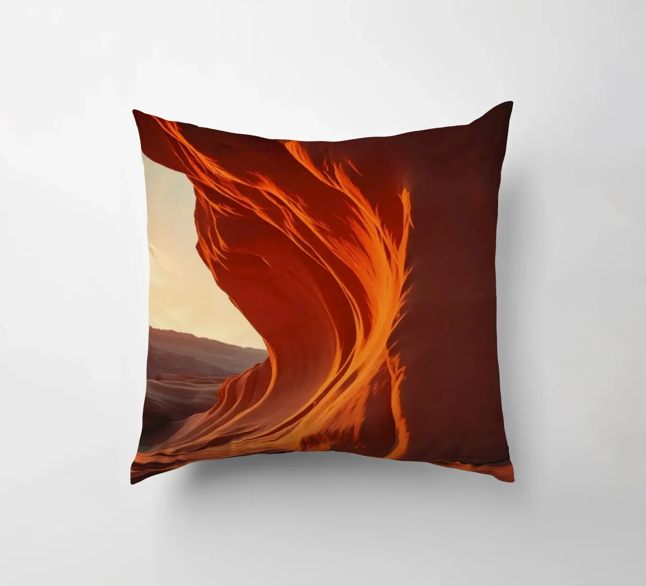 Il tramonto illumina le curve delle formazioni di arenaria cuscino da DesignDoodle