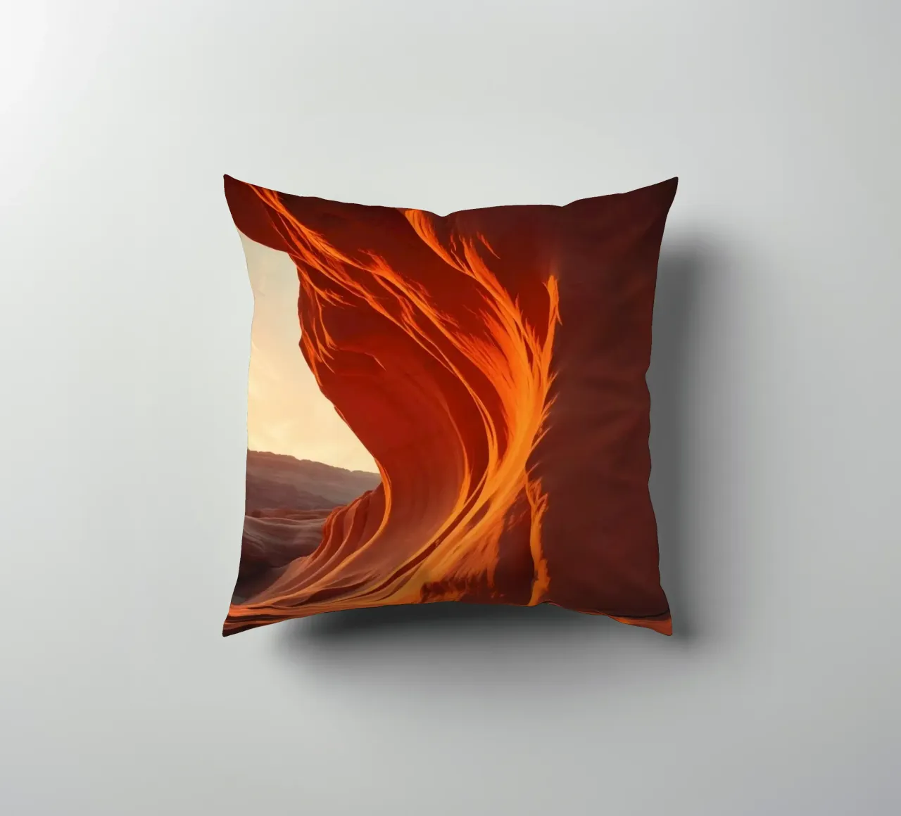 Il tramonto illumina le curve delle formazioni di arenaria cuscino da DesignDoodle