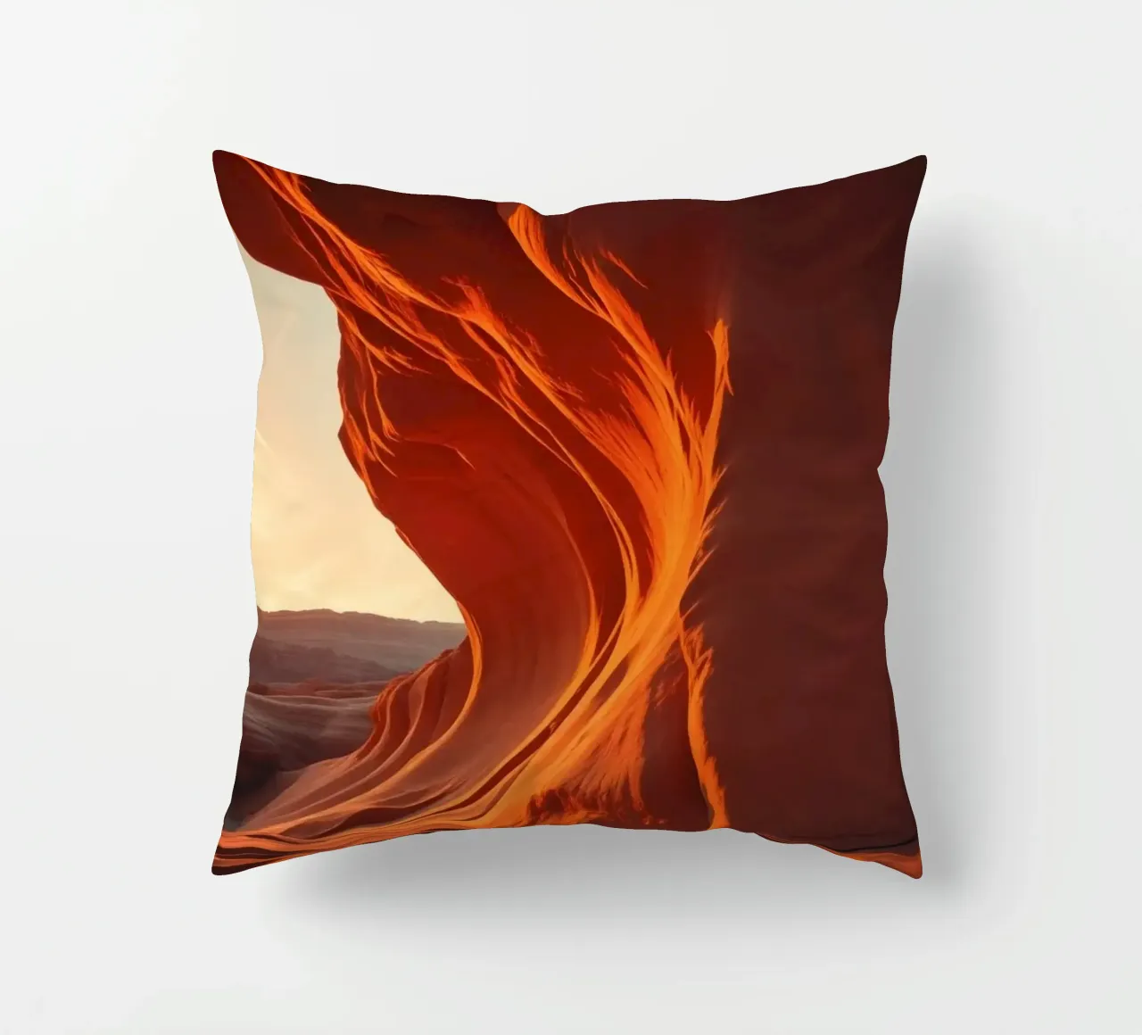 Il tramonto illumina le curve delle formazioni di arenaria cuscino da DesignDoodle