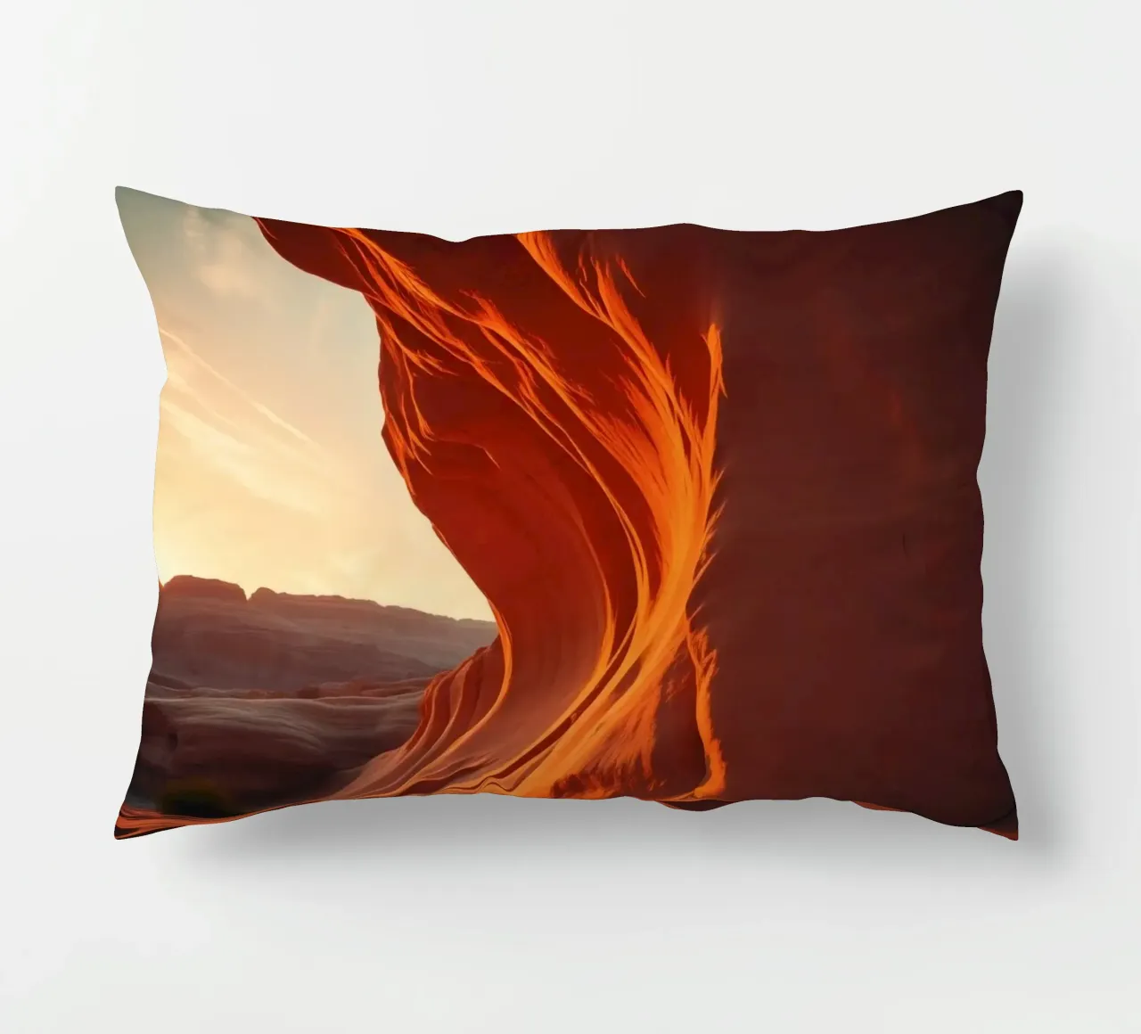 Il tramonto illumina le curve delle formazioni di arenaria cuscino da DesignDoodle