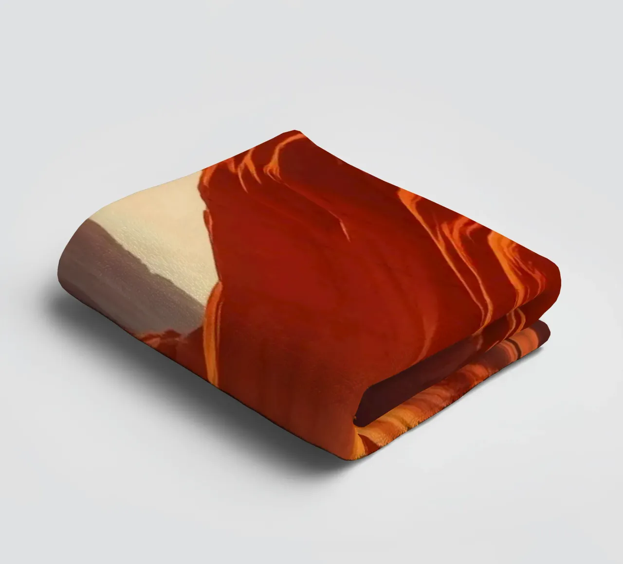 Sunset illuminates the curves of the sandstone formations towel by DesignDoodle
