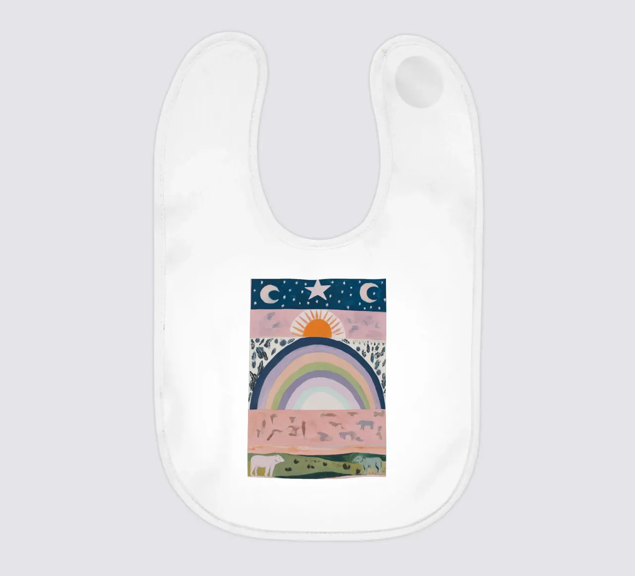 Stampa arcobaleno Boho bavaglino da Boheme