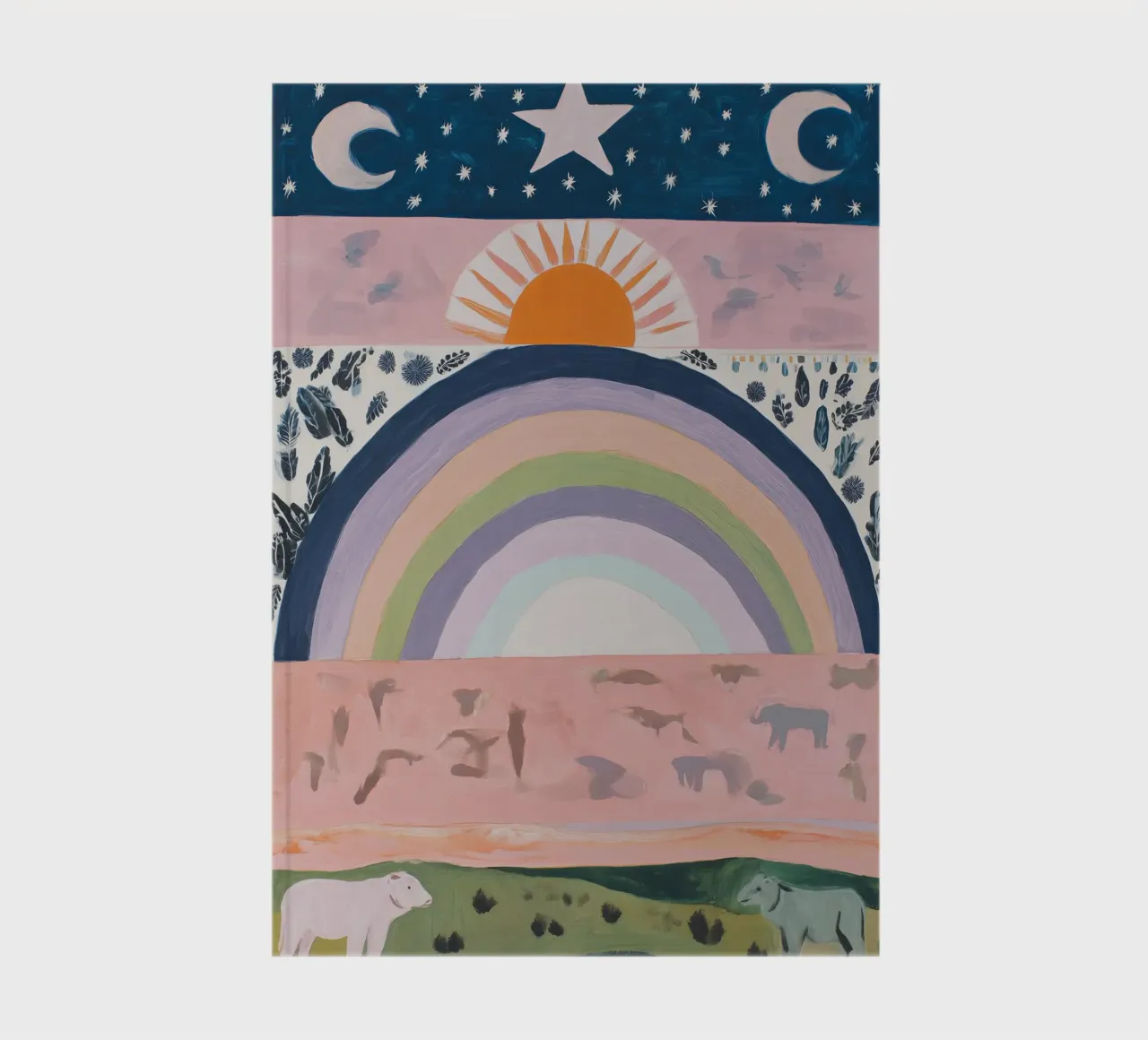 Boho Rainbow Print notebook by Boheme