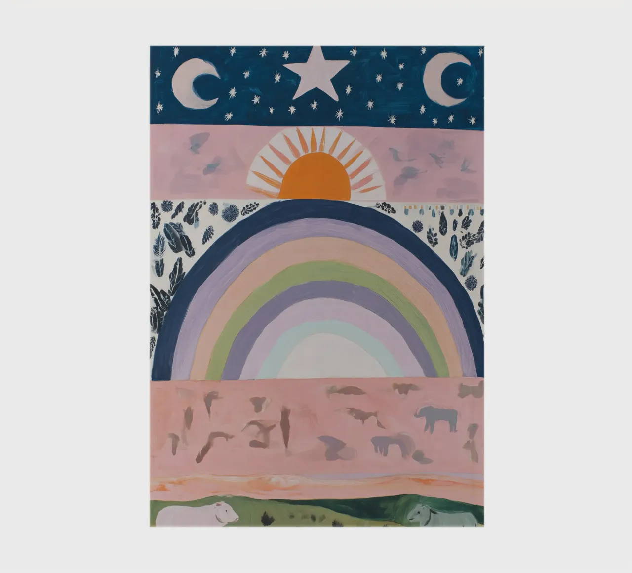 Boho Rainbow Print notebook by Boheme