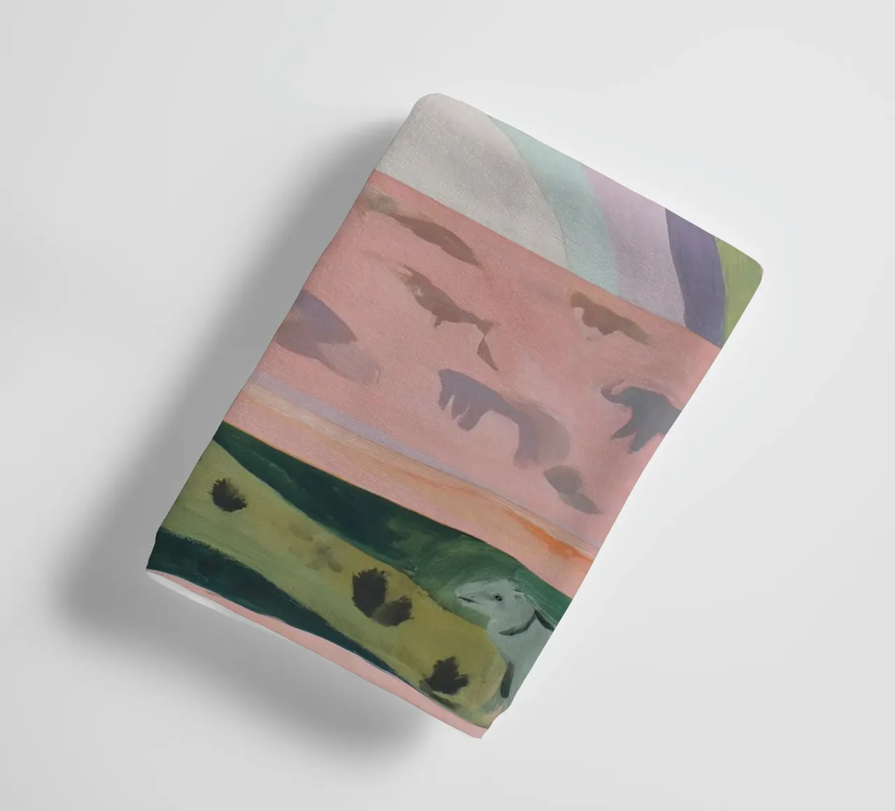 Boho Regenboog Print badhanddoek van Boheme