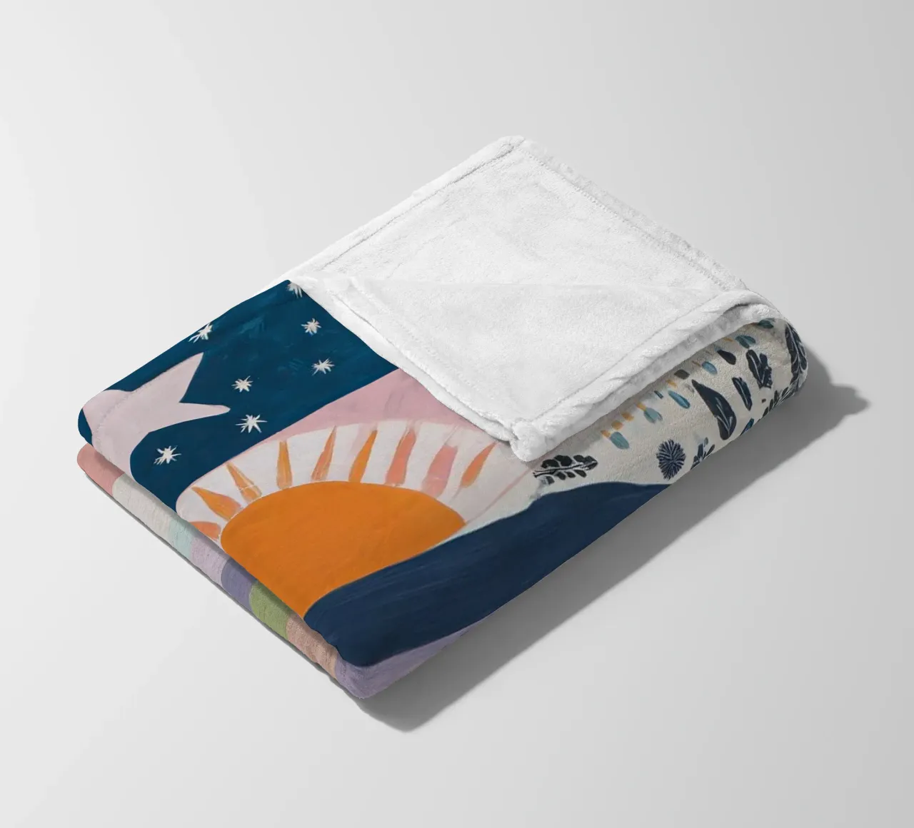 Boho Regenboog Print fleecedeken van Boheme