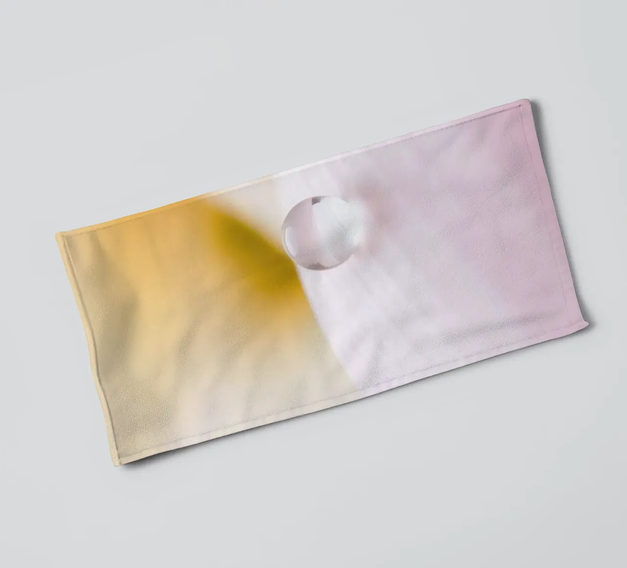Morning dew rests on a delicate petal of a flower in soft towel by DesignDoodle