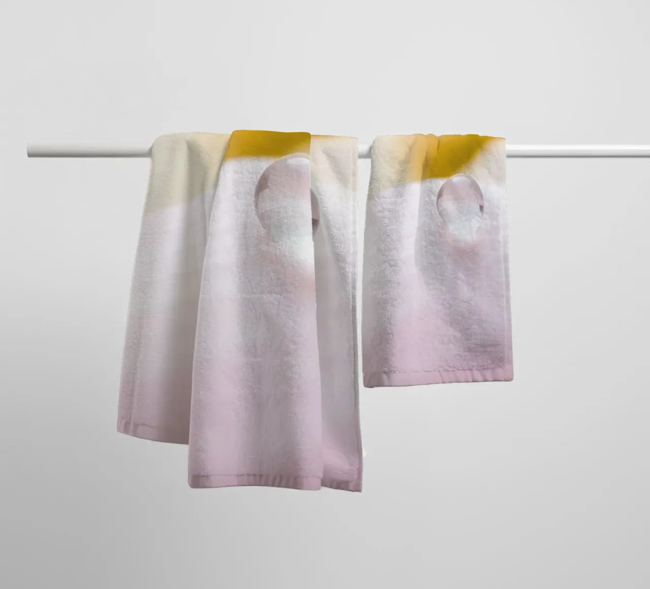 Morning dew rests on a delicate petal of a flower in soft towel by DesignDoodle